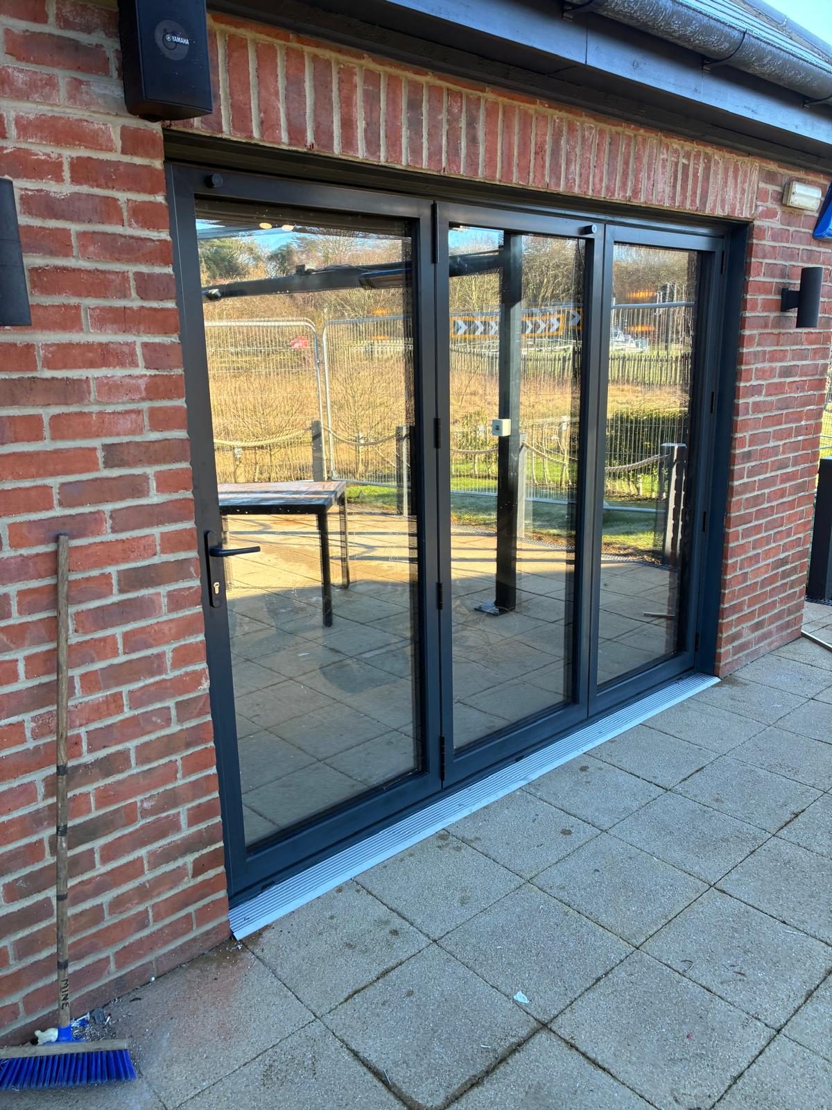 Aluminium bifold doors at a Miller & Carter restaurant