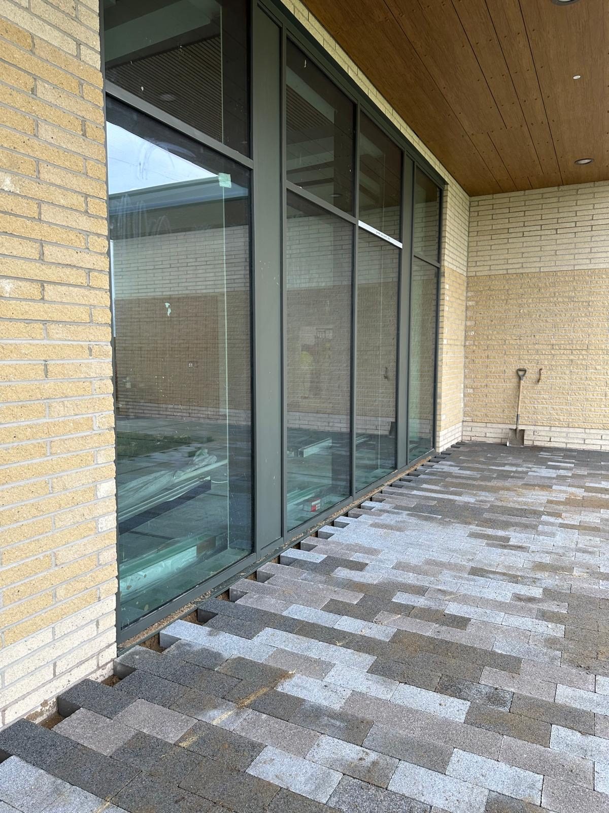 Aluminium glazing at Lelley Fields Crematorium